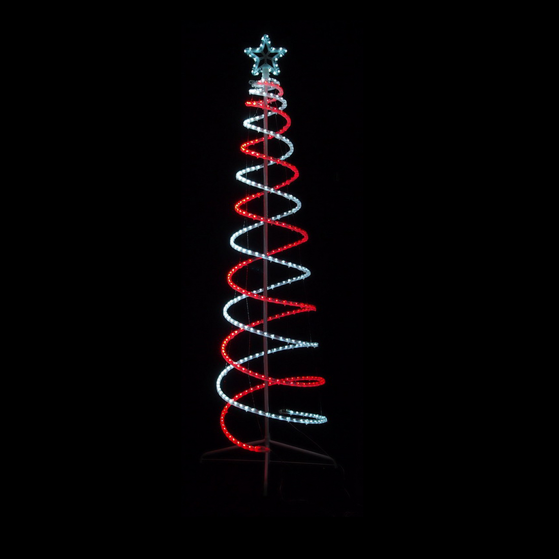 2.1M LED Double Spiral Tree - 4 Colour Options