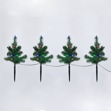 Set of 4 Christmas Tree Path Light