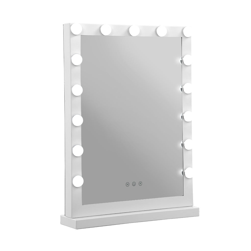 Embellir LED Standing Makeup Mirror - Black — lightsuponline