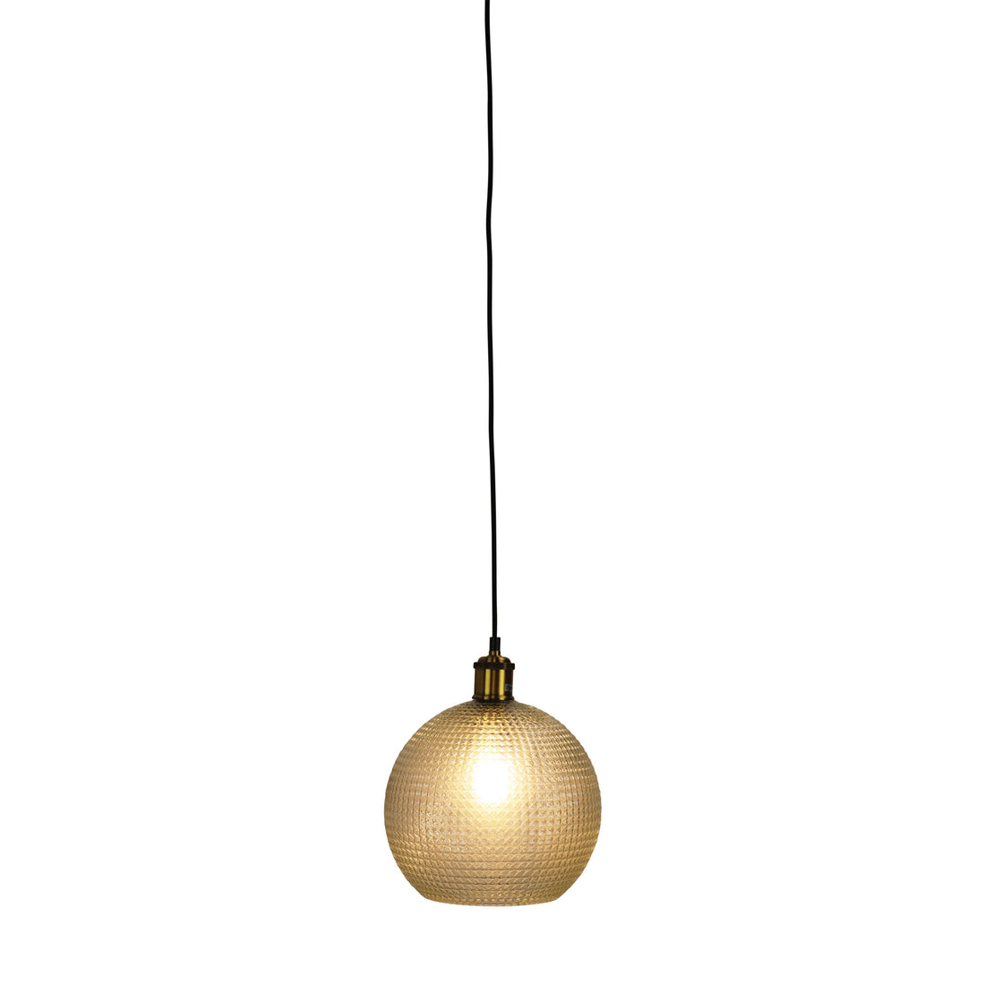 Raffy Glass Pendant Light Antique Brass