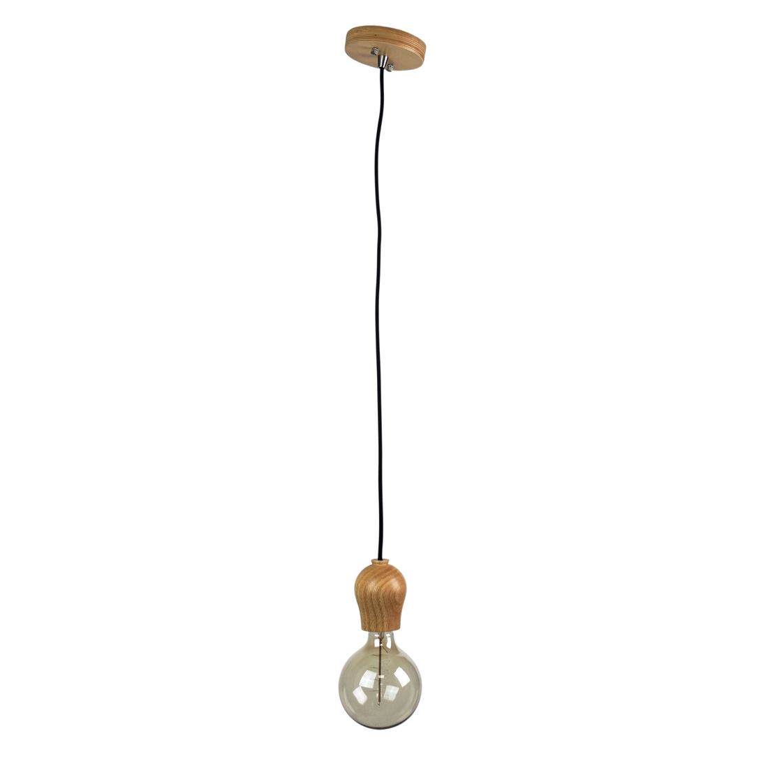 Bud Timber Suspension Pendant Light