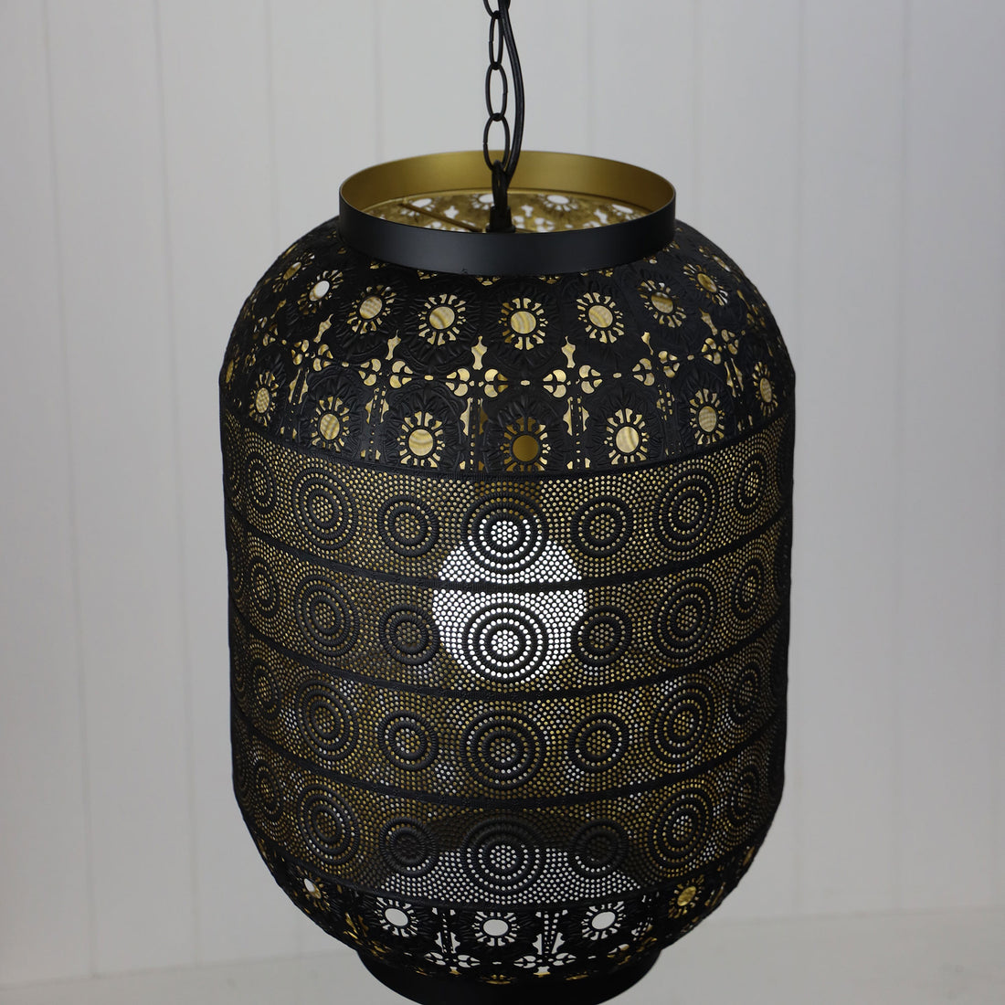 Alhambra Laser Cut Metal Pendant Light 35cm Black