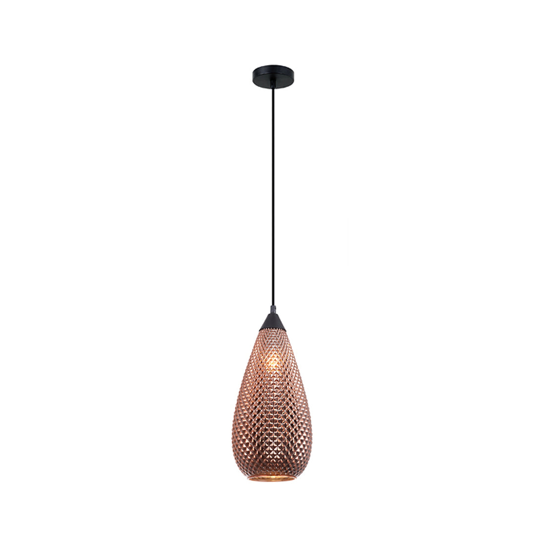 RICTUS Glass Tear Drop with Quadrilateral Segments Pendant Light