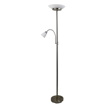 Siena LED Mother & child Floor Lamp Brushed Chrome