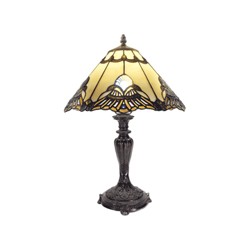 Benita Leadlight Tiffany Table Lamp - Beige