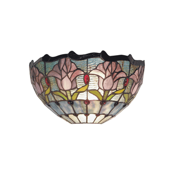 Mauve Tulip Tiffany Wall Light