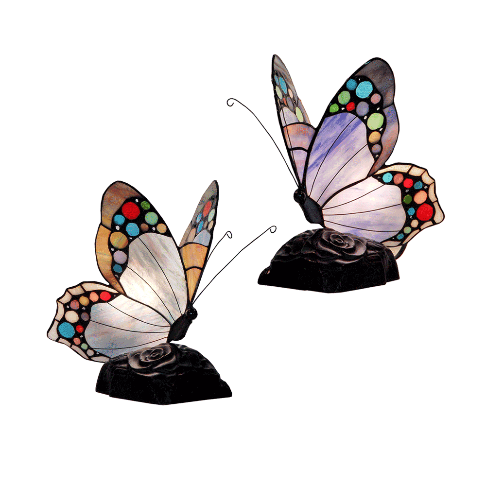 Tiffany butterfly lamp deals argos