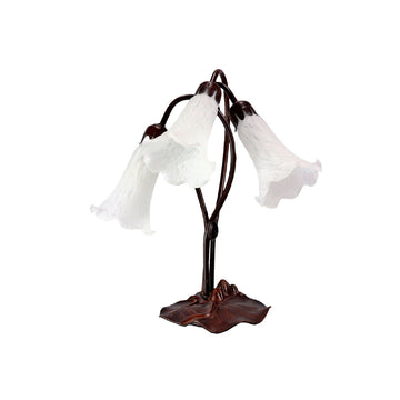 Triple Lily Lamp White