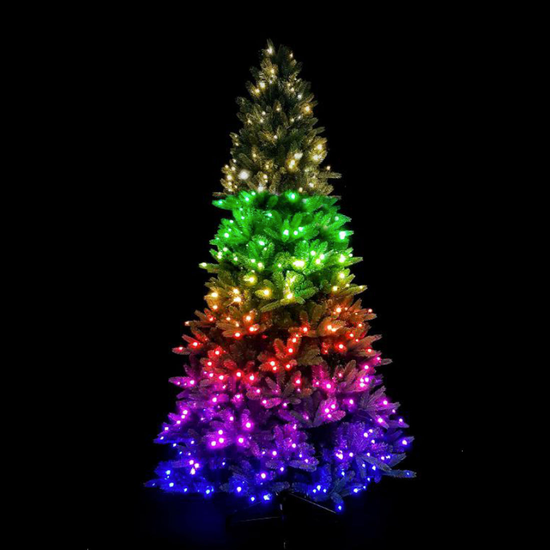 (Clearance)Twinkly 7.5ft Pre-lit Tree 400 LED String_Generation II_AU Plug - RGB+W(No original package,No 'Change of mind' Return)