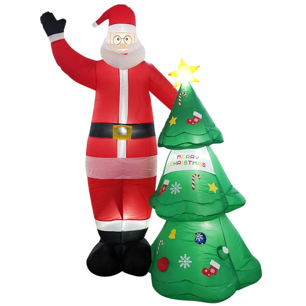 Festiss 2.5m Santa and Christmas Tree Christmas Inflatable with LED FS-INF-01